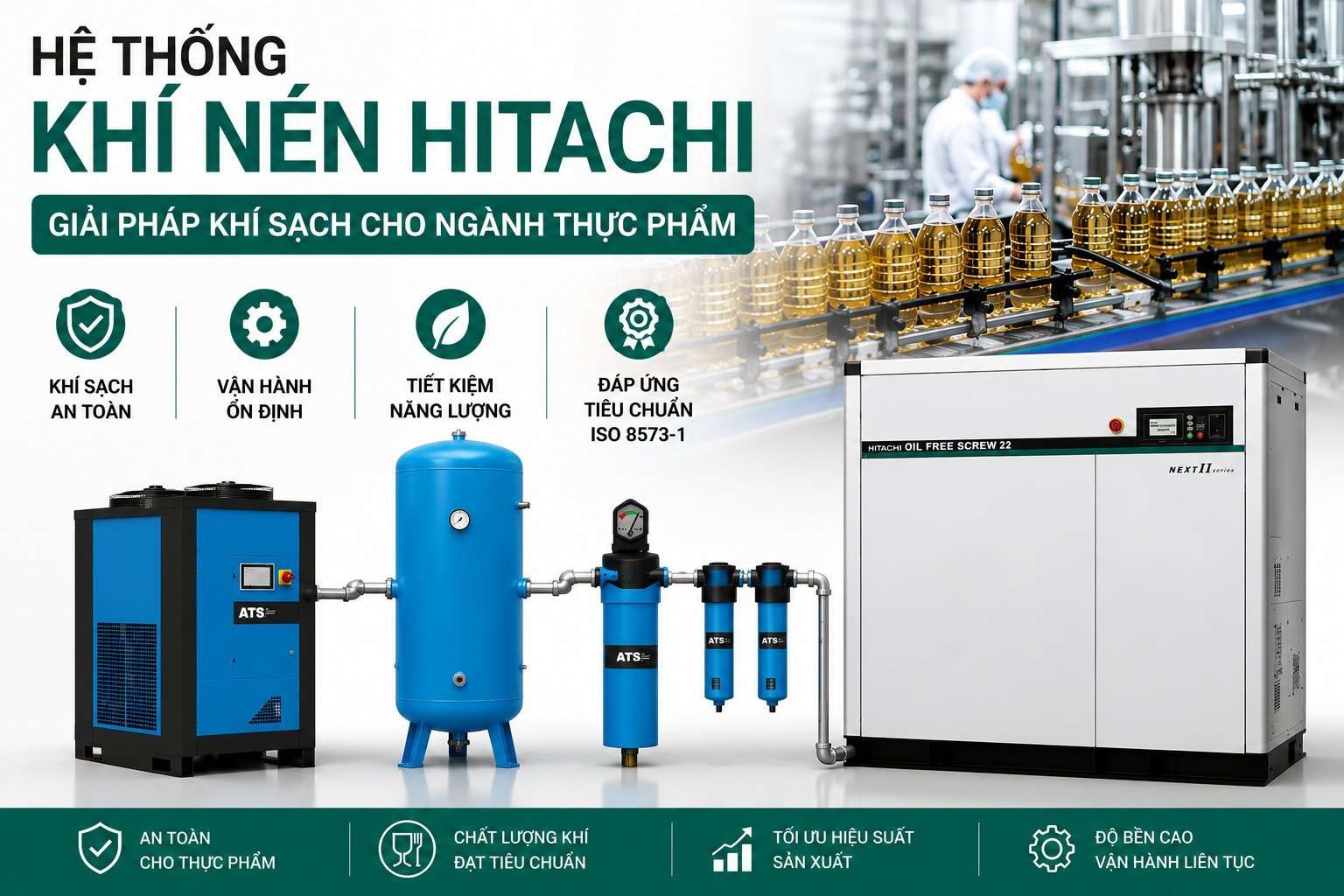 Hệ thống máy nén khí Hitachi