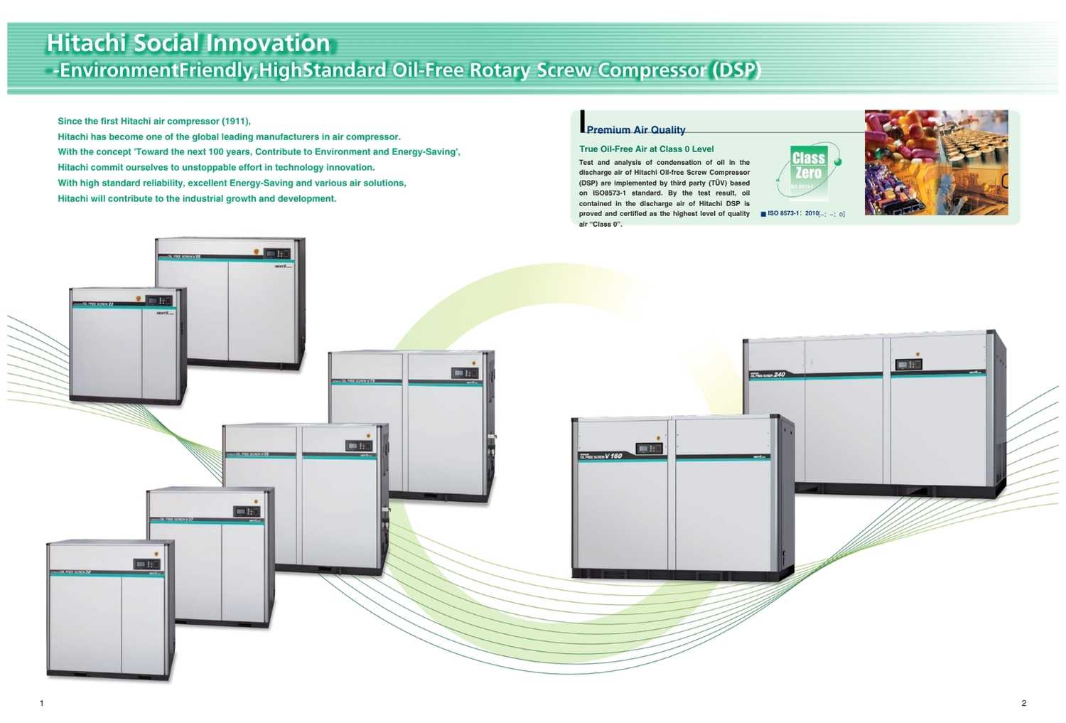 Máy nén khí Hitachi Model DSP